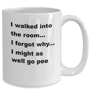 Funny Senior Citizen Mug, Old Age Humor Gift