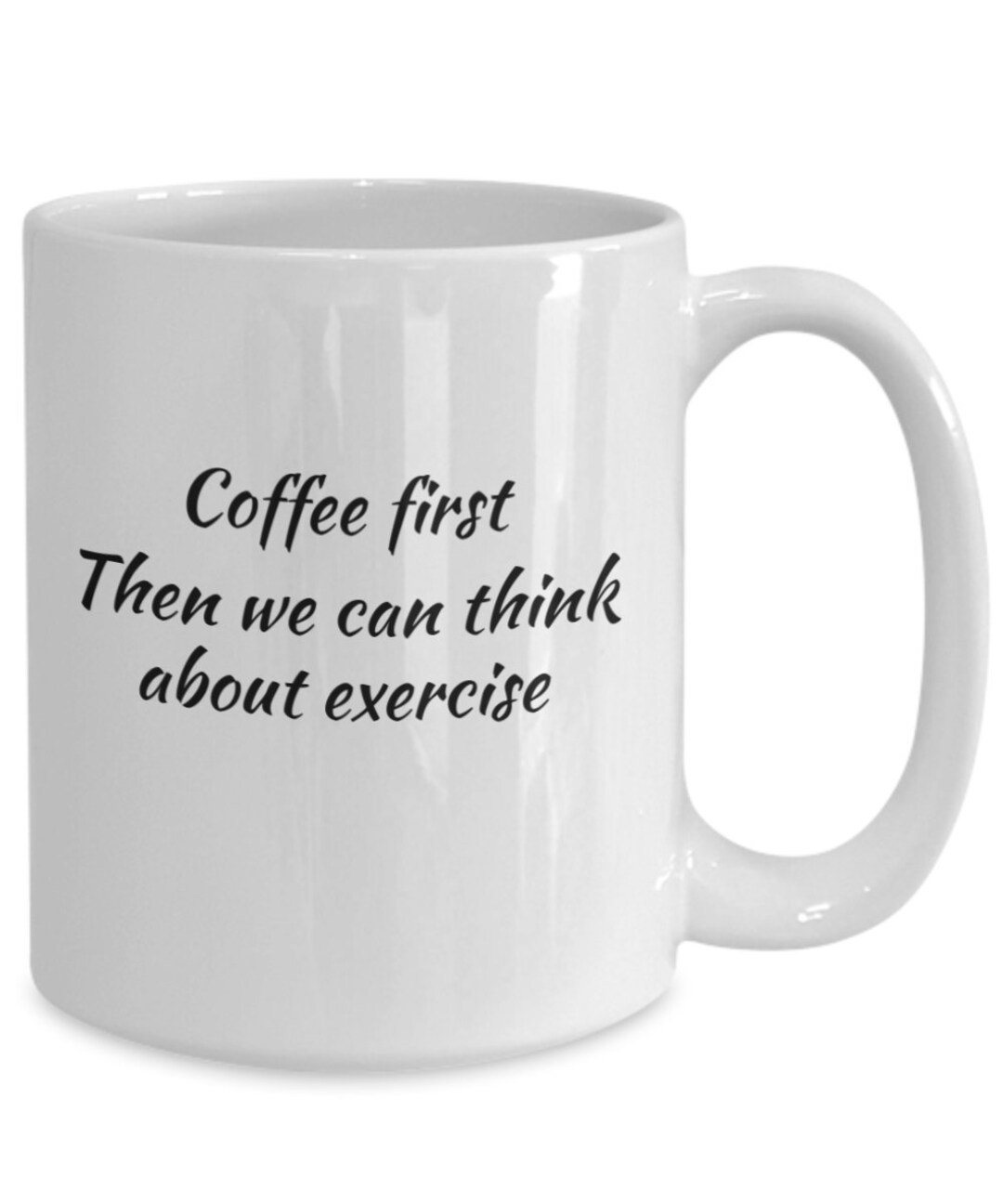 First Coffee Mug Exercise Coffee Cup Workout Coffee Cup Etsy