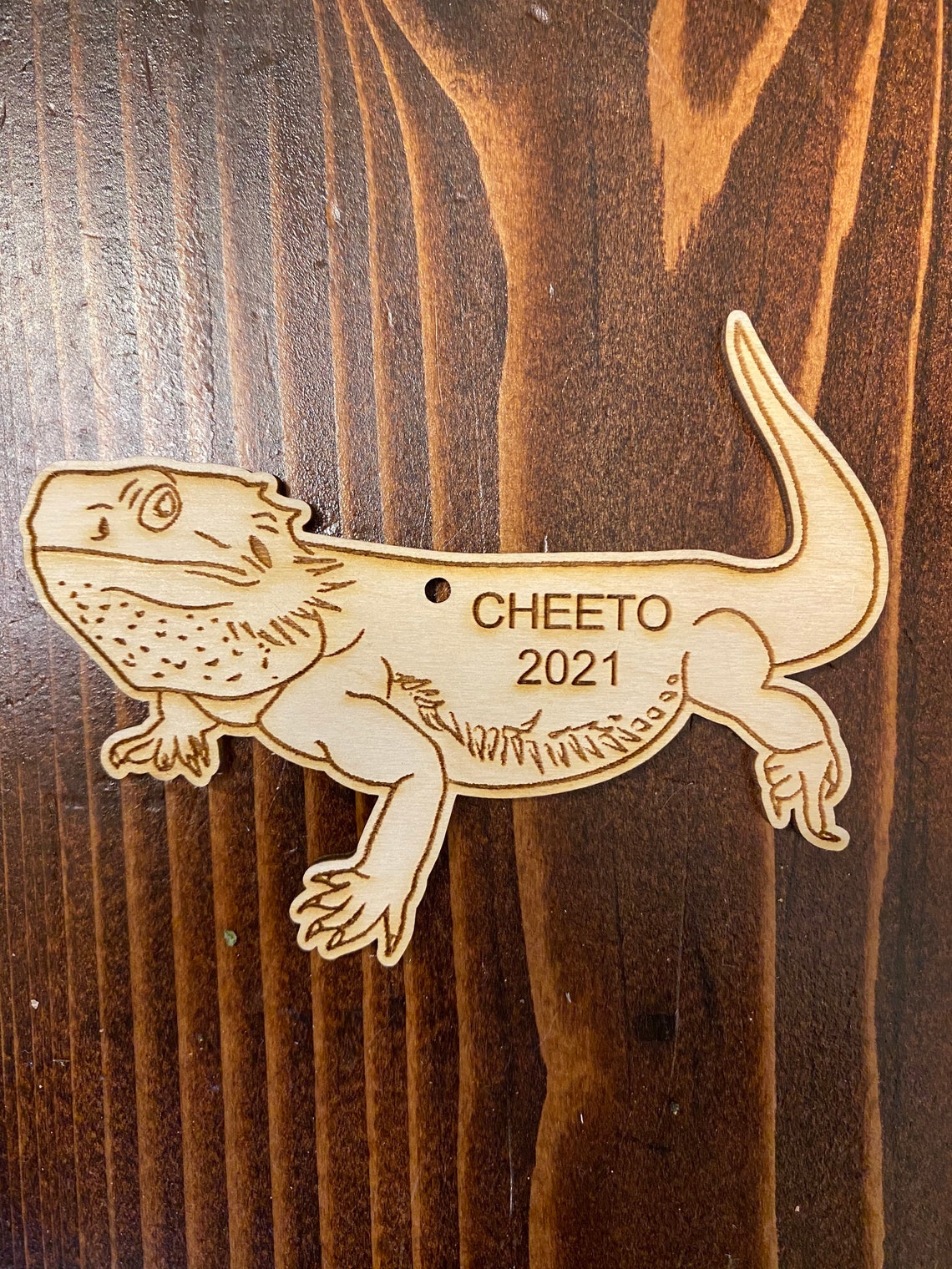 Bearded Dragon Wood Ornament Etsy