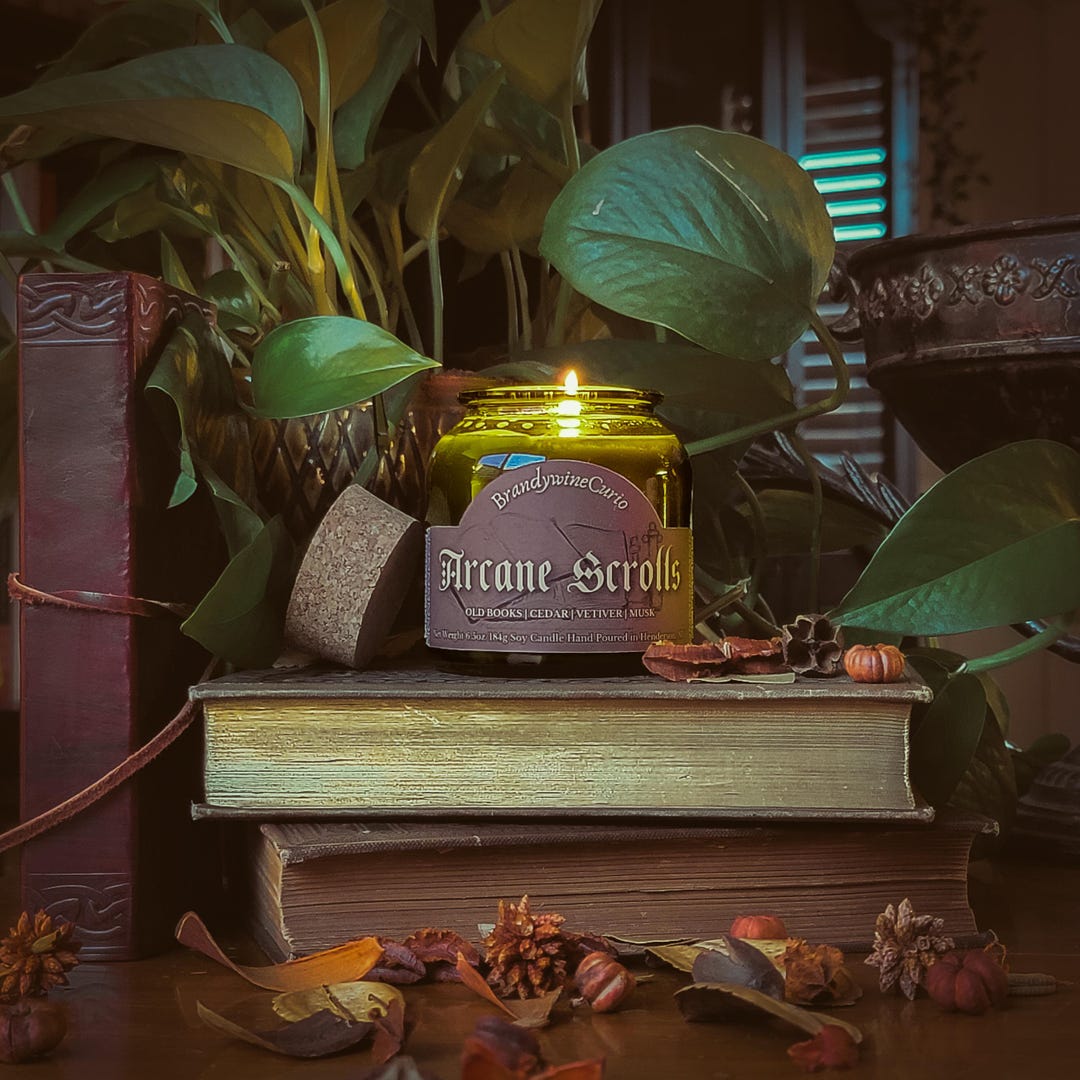 Arcane Scrolls Scented Candle | Immersive Soy Wax Candle - Etsy