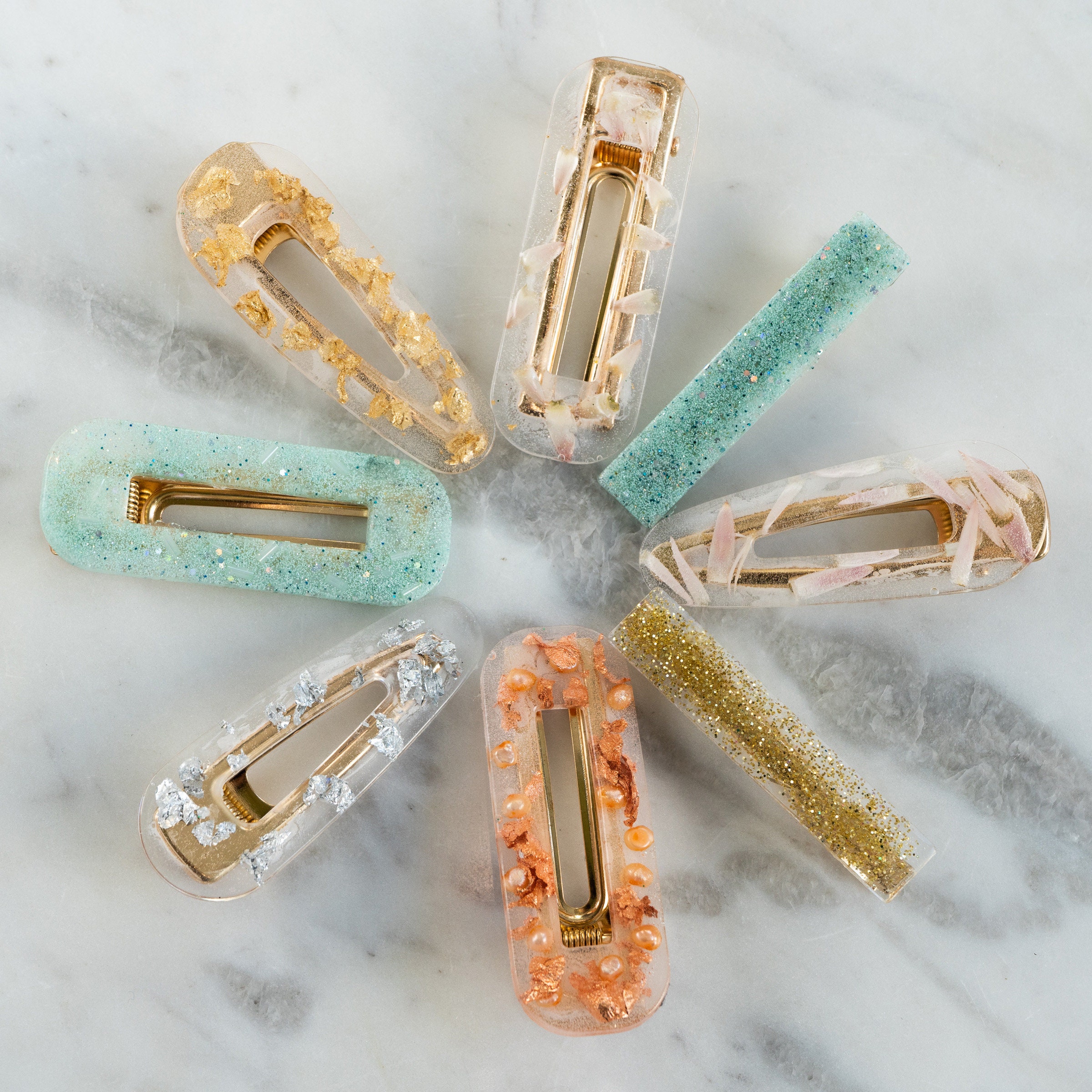 3 Pc Resin Hair Clip Etsy Canada