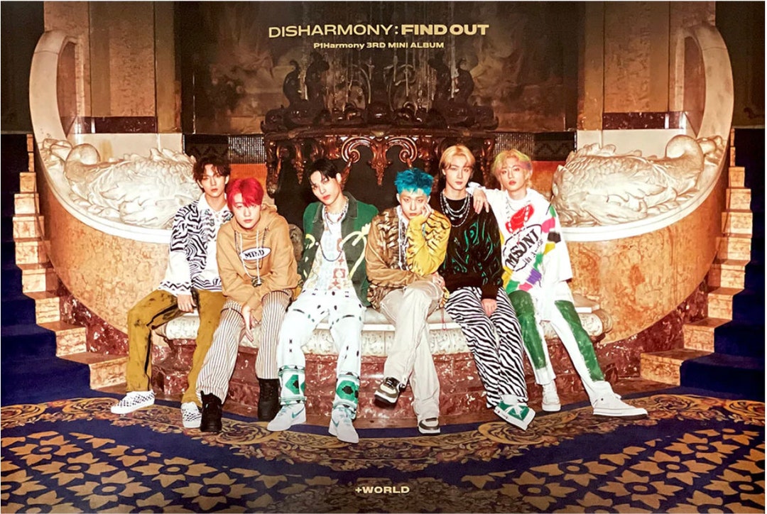 P1harmony 3rd Mini Album 'disharmony : FIND OUT' POSTER Only 