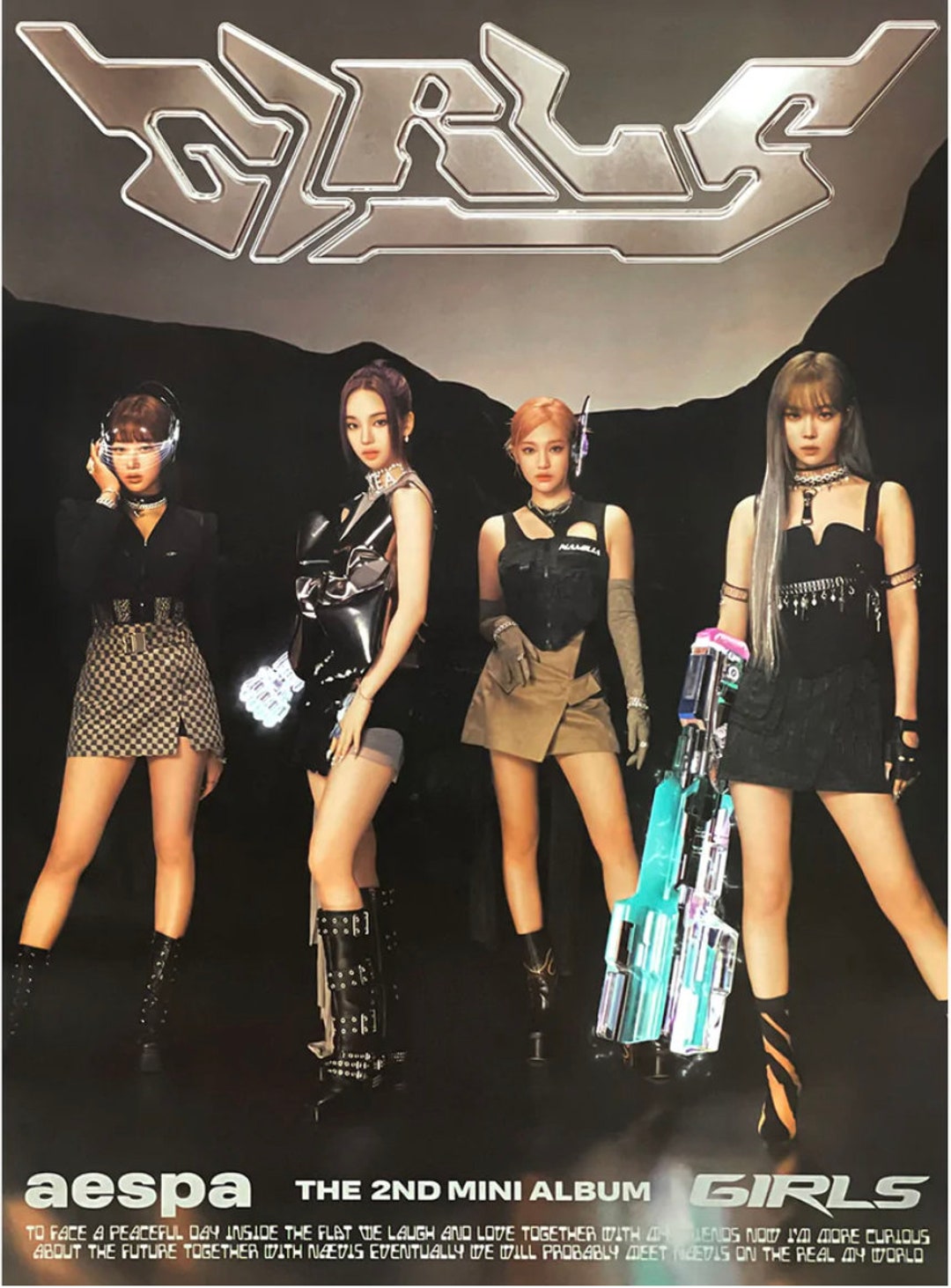 AESPA 2nd Mini Album 'GIRLS' Poster Only in mailing Etsy 日本