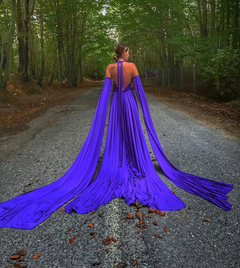 Long Flying Dress Flying Dress for Photoshoot Long Train Etsy
