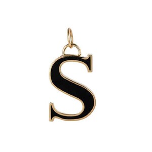¡Dije inicial de plata 925! Encanto de esmalte de cerámica! ¡Collar de 26 letras de esmalte! ¡Colgante de letra de plata 925! ¡Amuleto de pulsera! Regalo para ella