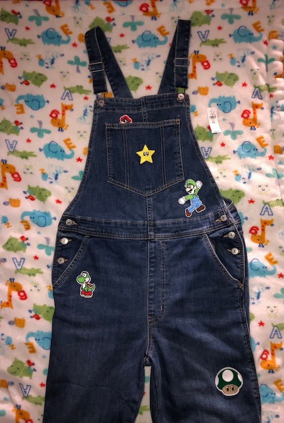 Super Mario Overalls / Super Smash Bros Overalls Adult Size Etsy