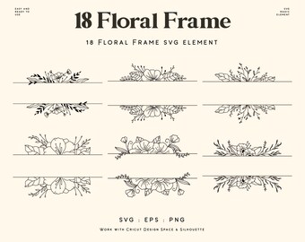 Download Floral Border Svg Etsy
