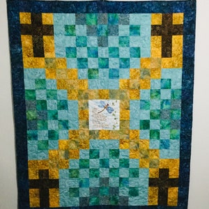 Religious Themed Lap Quilt