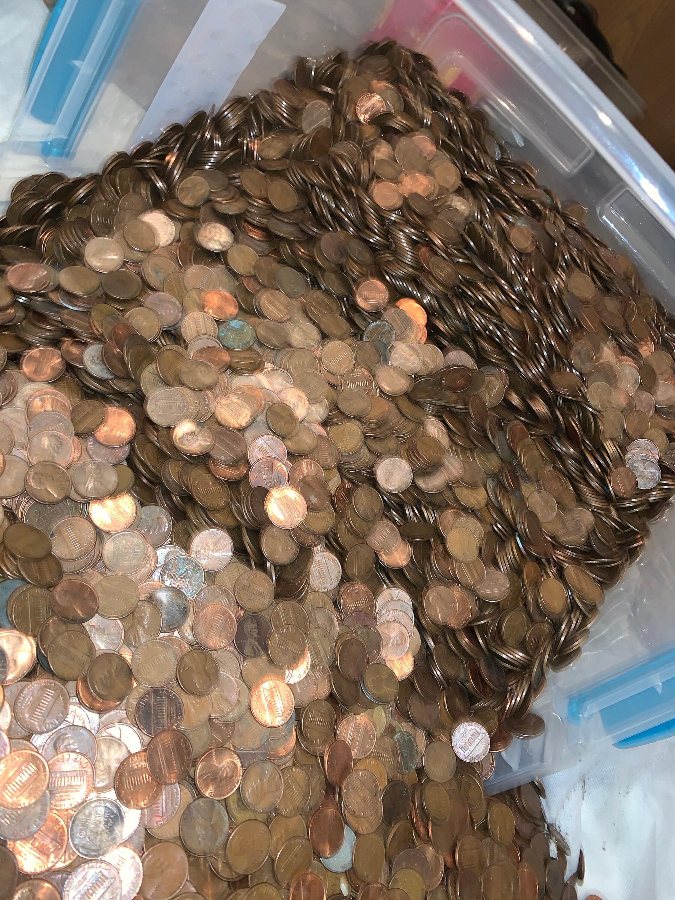 US Copper Pennies pre 83 totals 34 LBS 50FV Etsy