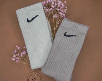 Juego de calcetines Nike Beige, Marrón, Teñido