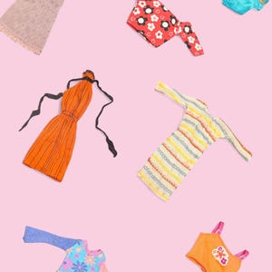 Vintage Barbie Clothes - Dresses, Tops, Trousers - Choose One
