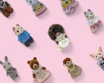 FIGURINE SENIOR VINTAGE Sylvanian Families Tomy Doctor Murdoch Bear RARE HTF EUR 44,79 - FR