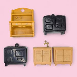 Vintage Sylvanian Families Kitchen Furniture - Choose One - Oven, Sink, Dresser