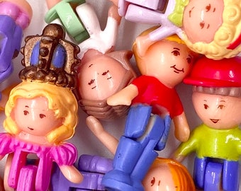 Vintage Polly Pocket Figuren - Polly Pocket, Polly Pocket Puppen, 80er Jahre Spielzeug, 80er Jahre Spielzeug, 80er Spielzeug