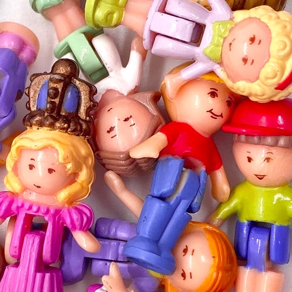 Vintage Polly Pocket Figuren - Polly Pocket, Polly Pocket Puppen, 80er Jahre Spielzeug, 80er Jahre Spielzeug, 80er Spielzeug