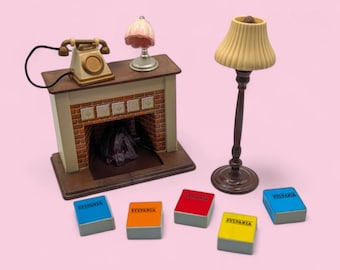 Sylvanian Families House Accessories - Choose One - Fireplace, Lamp, Books, Photos