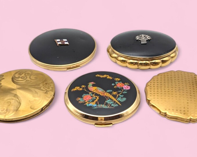 Vintage Compact Mirrors - 1950s Compact Mirrors, Stratton, Kigu, Powder ...