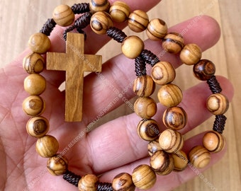 Anglican rosary, Prayer beads, Olive wood rosary, Anglican prayer beads, Holy Land rosary