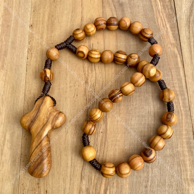 Anglican rosary Prayer beads Olive wood rosary Olive wood Etsy