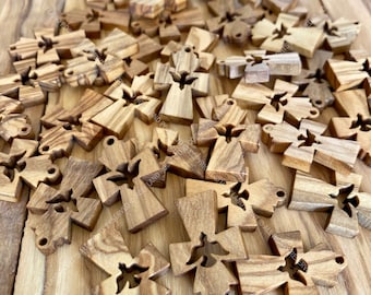 Bethlehem Olive Wood Crosses with Dove (26.6mm)