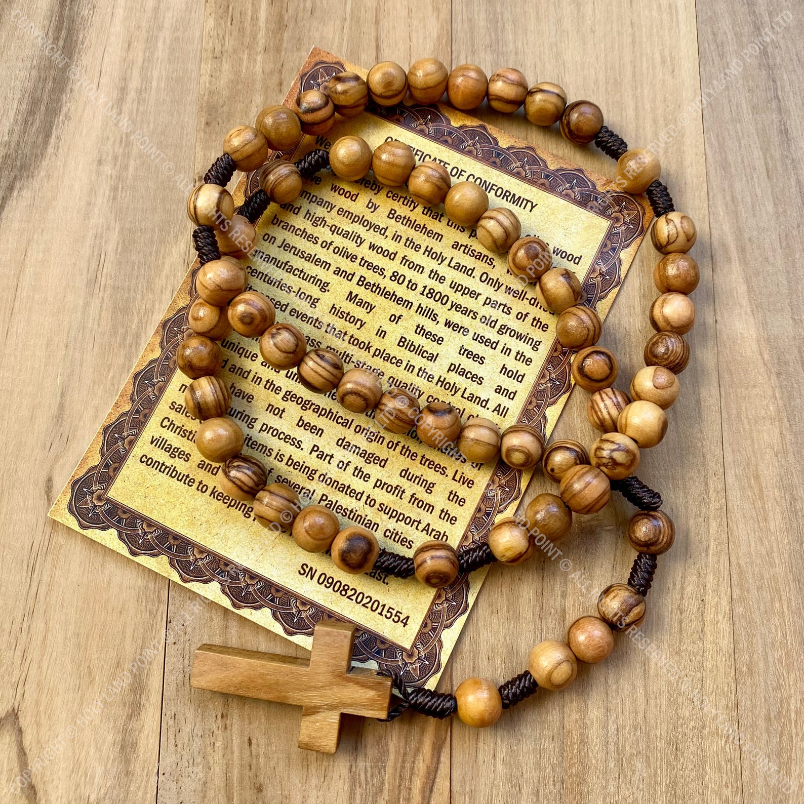 Catholic Rosary Olive Wood Rosary Five Decade Rosary - Etsy