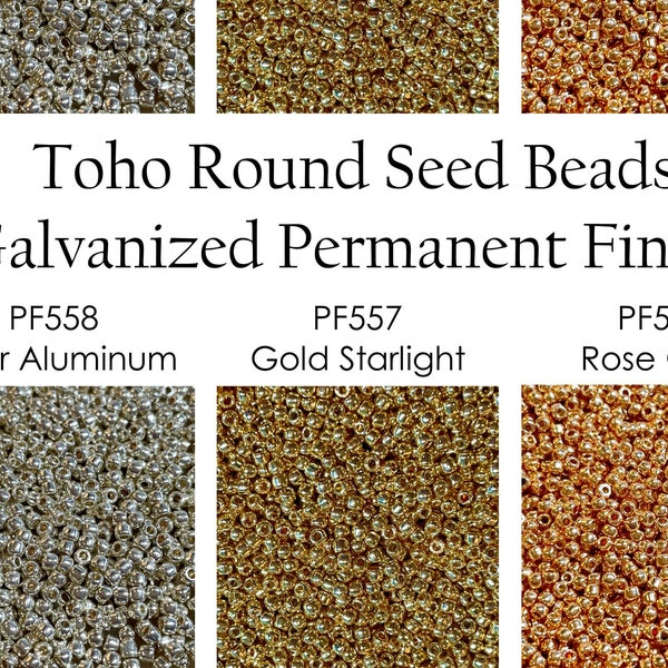 Toho Seed Beads - Galvanized Permanent Finish Metallics