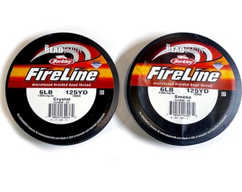 Fireline - 6lb, 125  or 300 yard spool, by Beadsmith for jewelry making