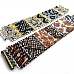 PDF Pattern - African Safari Peyote Bracelet