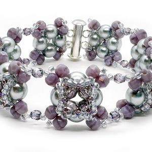 Handmade Jewelry - Lavender Beaded Bracelet
