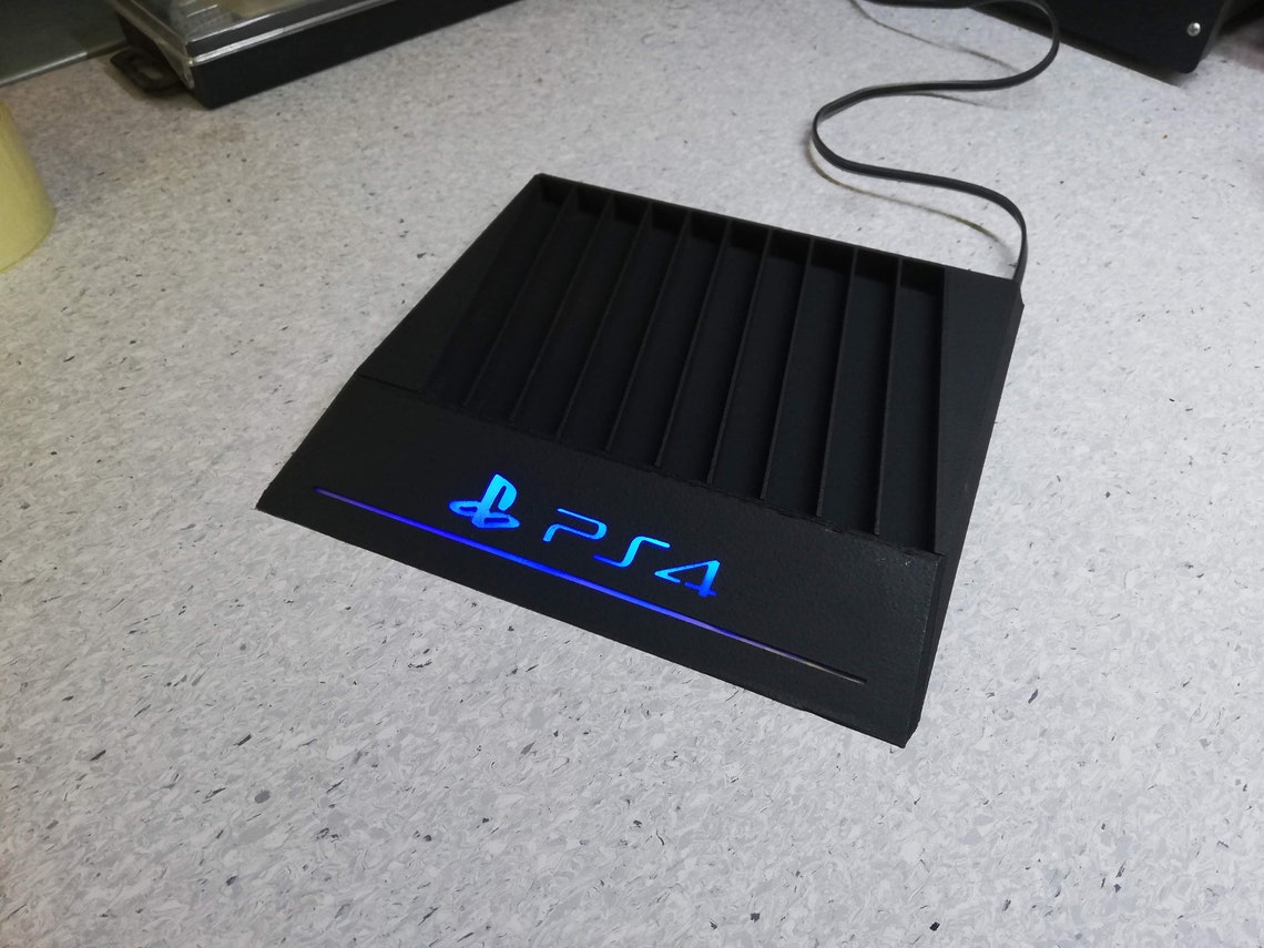 PS4 Game Box Storage Stand with LED Lights Etsy