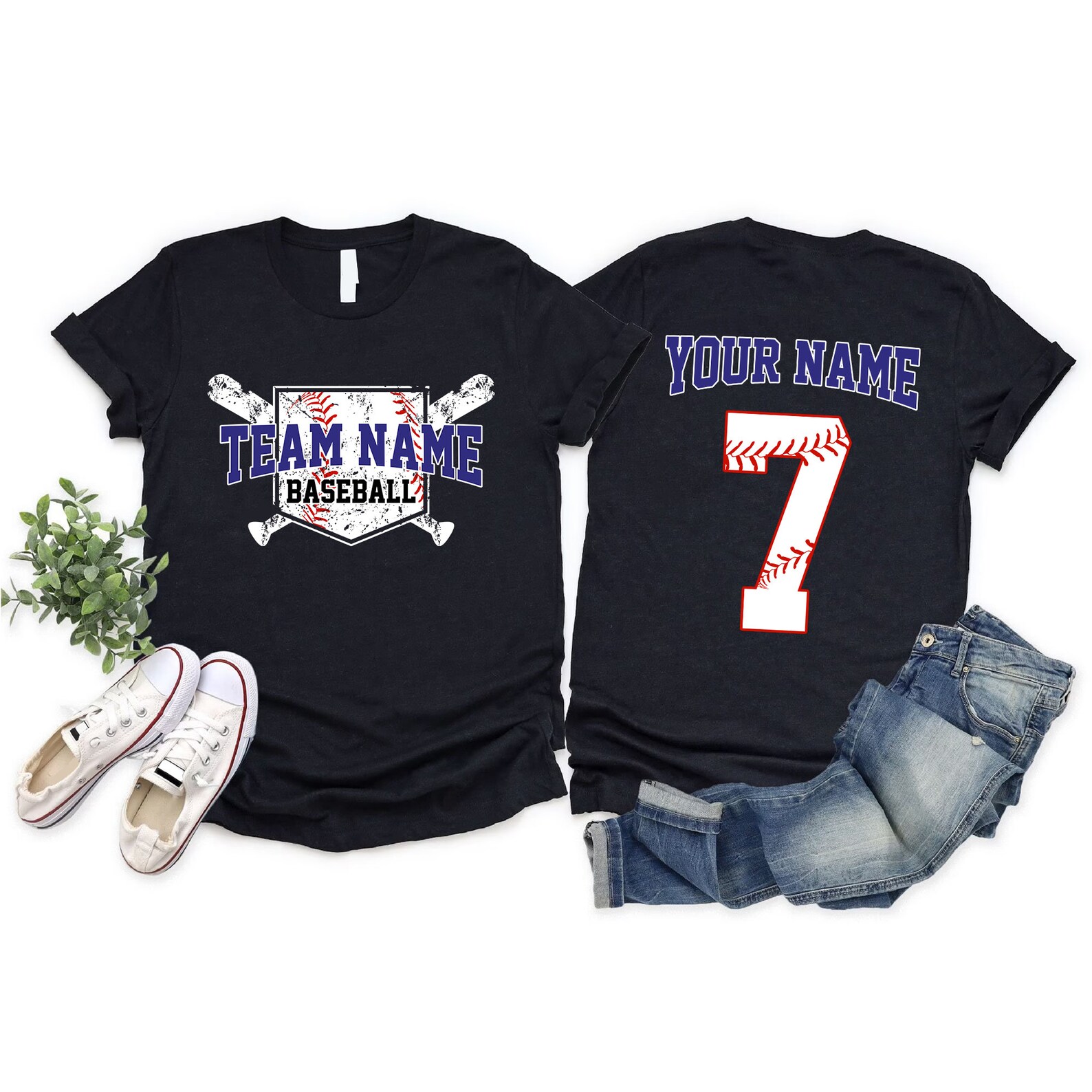 Custom Baseball Team Name Shirts Baseball Numbers Shirt Etsy