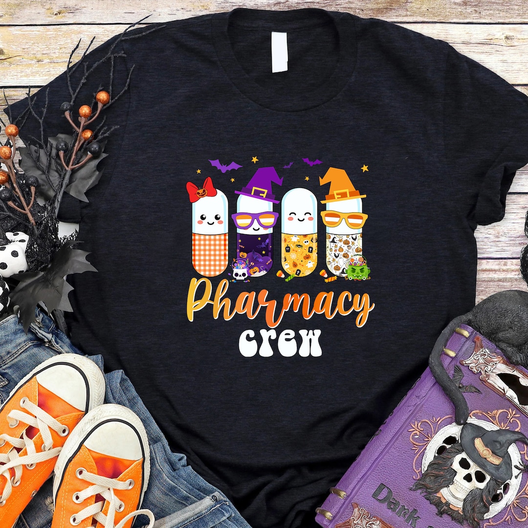 Happy Halloween Pharmacy Squad Shirt, Halloween Pharmacy Life Gift
