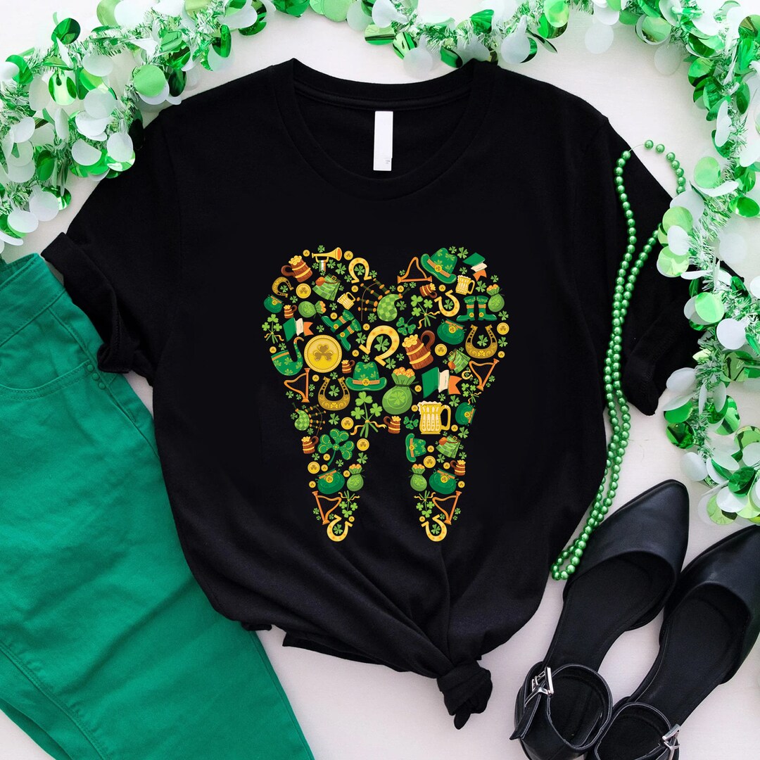 funny dentist st patricks day shirts