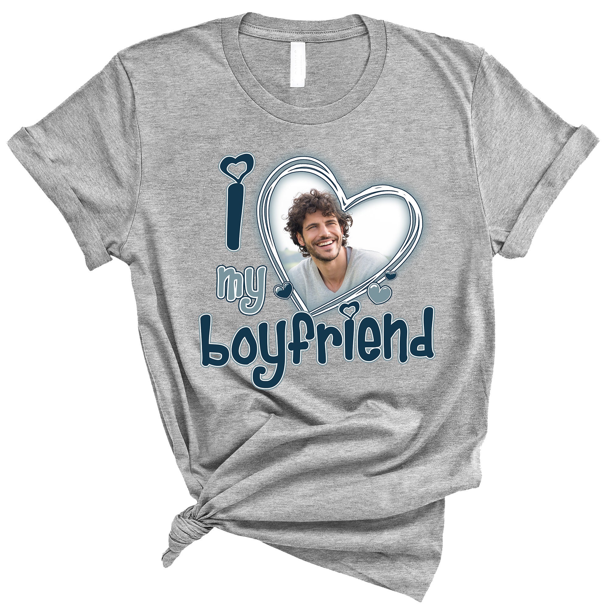 Discover I Love My Boyfriend Shirt Custom Picture