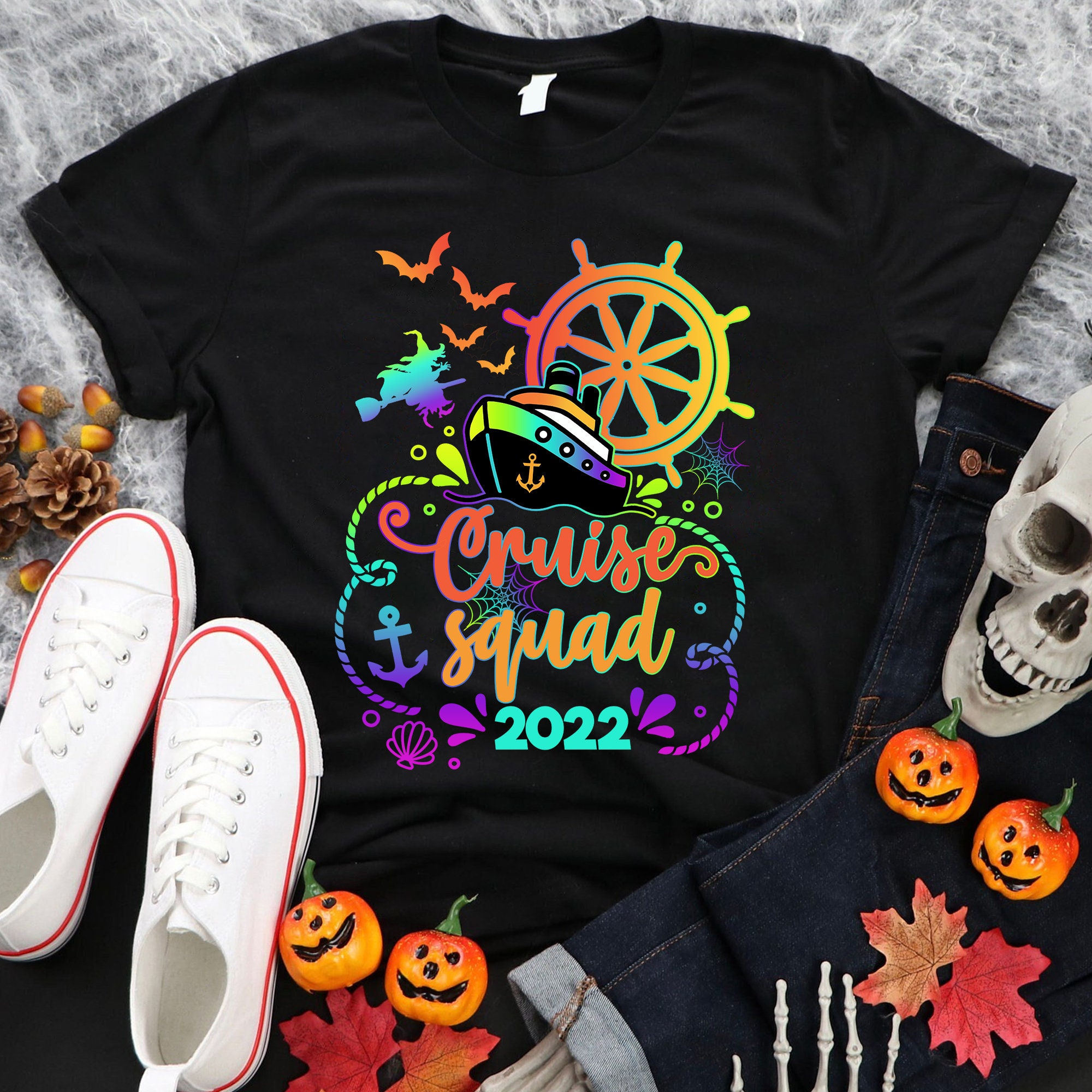 Discover Halloween Cruise Squad FamilienHemden 2022 Halloween Cruise T-Shirt