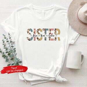 Personalized Sisters Shirt Customized Names of Sisters - Etsy