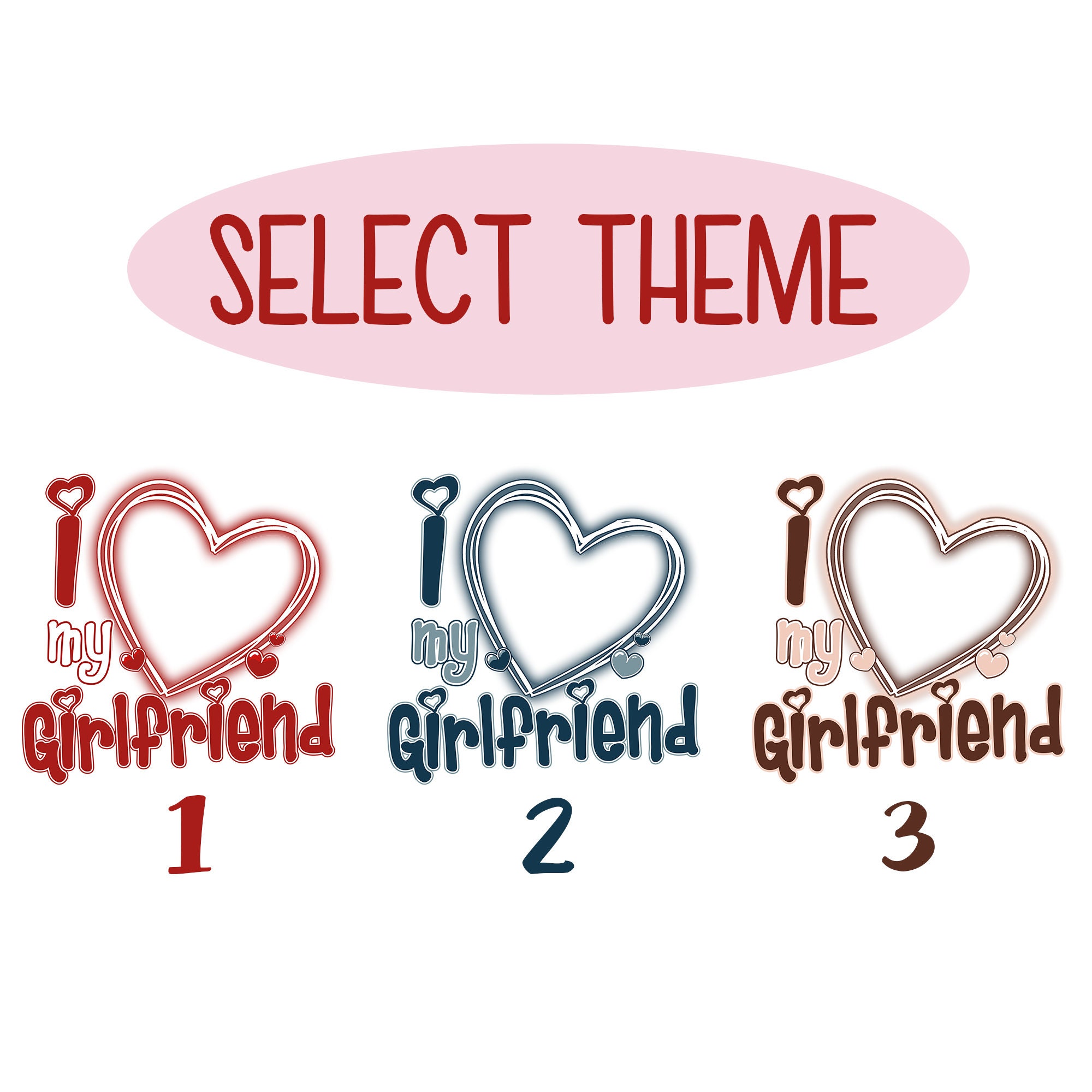 I Love My Girlfriend Custom Photo T-Shirt, Personalized Heart Design, Soft Fabric, Gift for Any Occasion