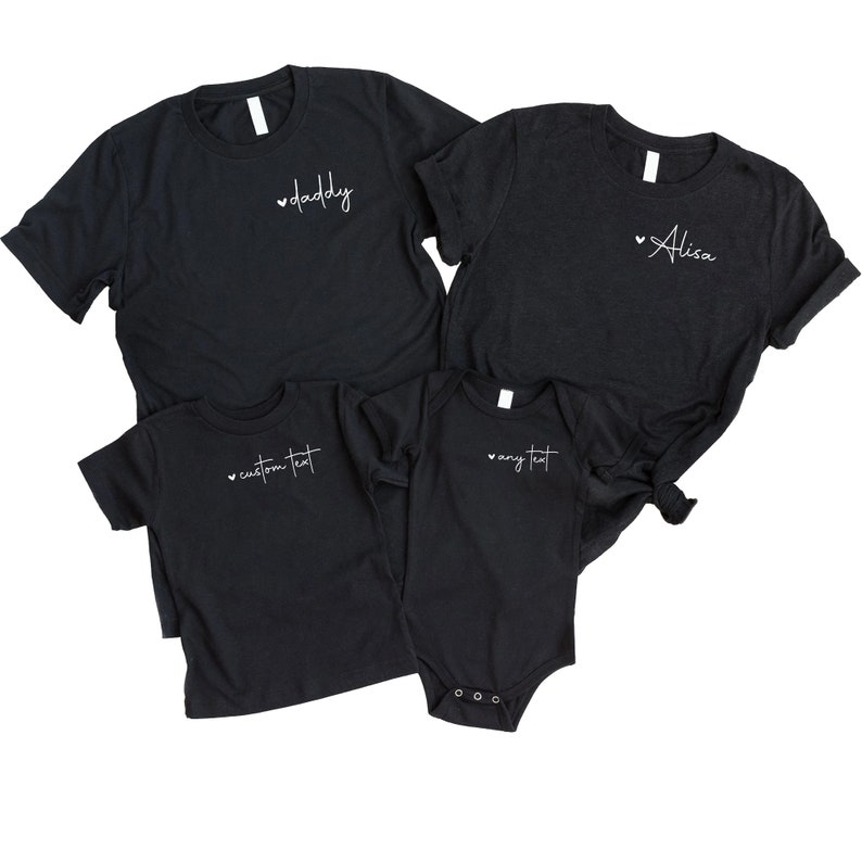 Custom Family Shirt Personalized Family Matching Shirt Etsy