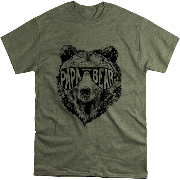 Papa Bear Sunglass Shirt, Dad Shirt, Husband Present, Father's Day Gift, Gift for him, Gift for Father, Christmas Gift for Dad, Dad Gift NA1