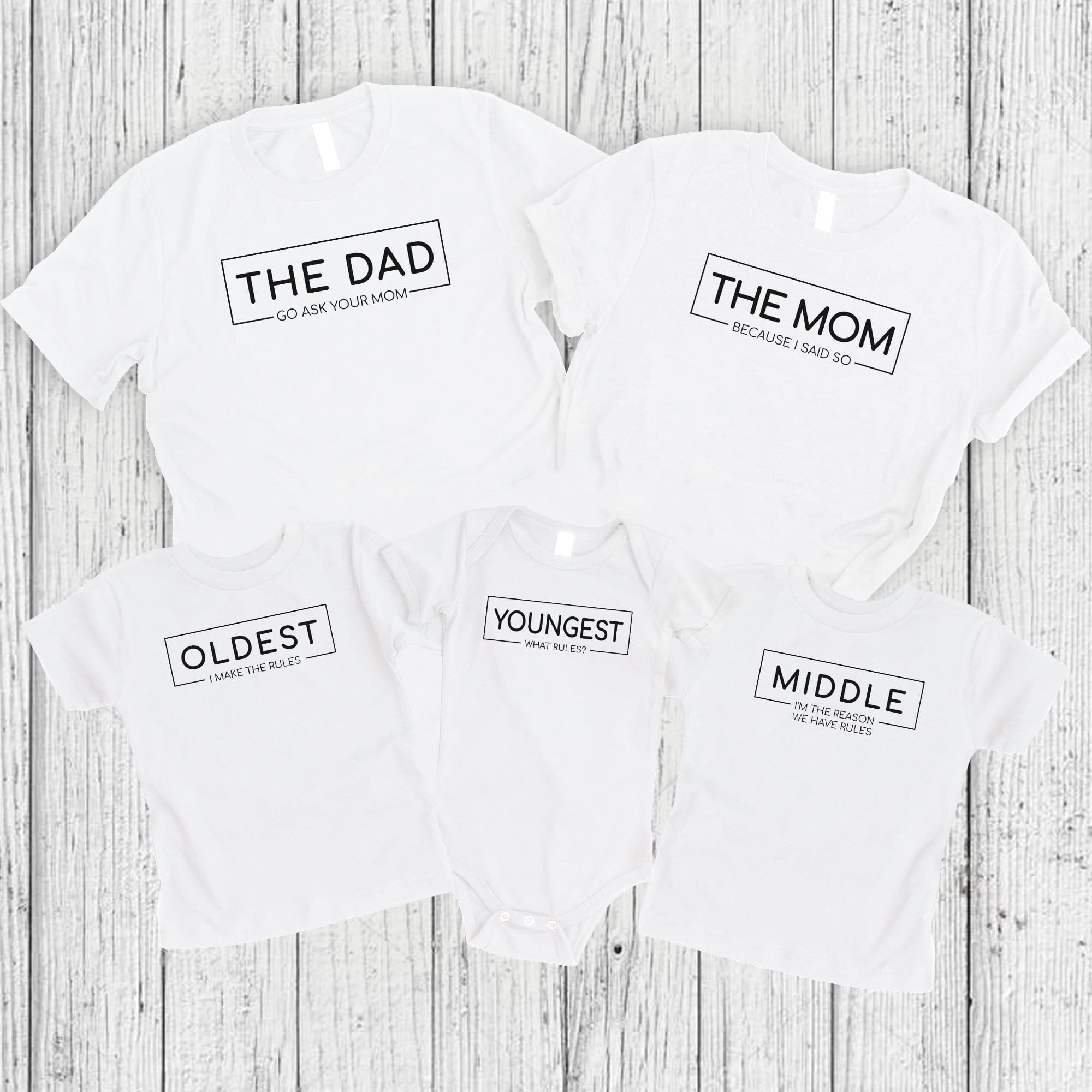 Rules Family Shirt Funny Matching Family Tshirts Family Gift Etsy