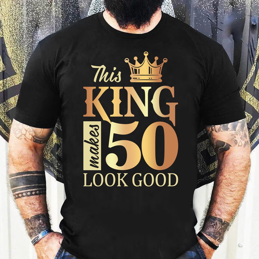 50th Birthday Gift for Men, Custom Name Birthday Shirt for Dad, 50th ...