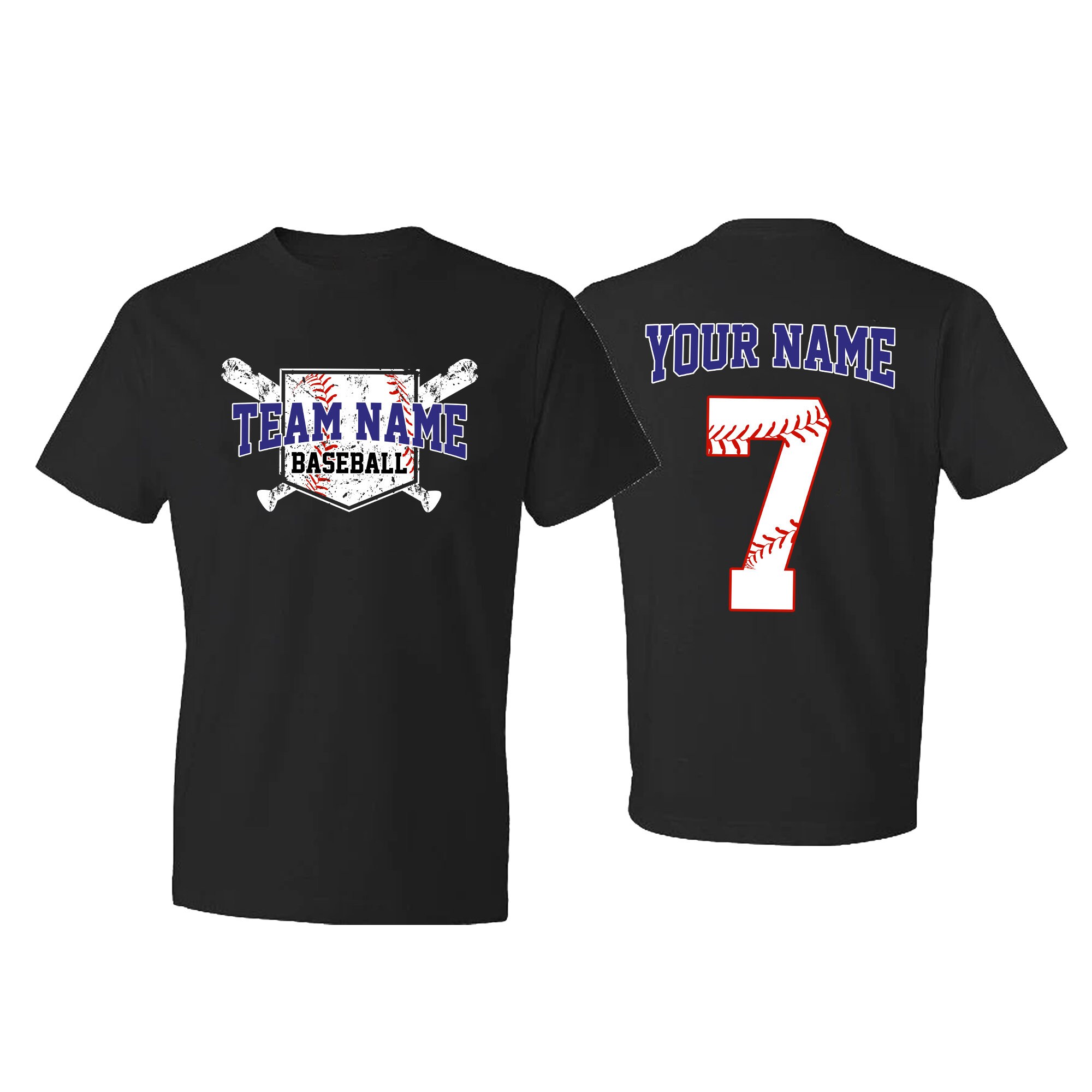 Custom Baseball Team Name Shirts Baseball Numbers Shirt Etsy