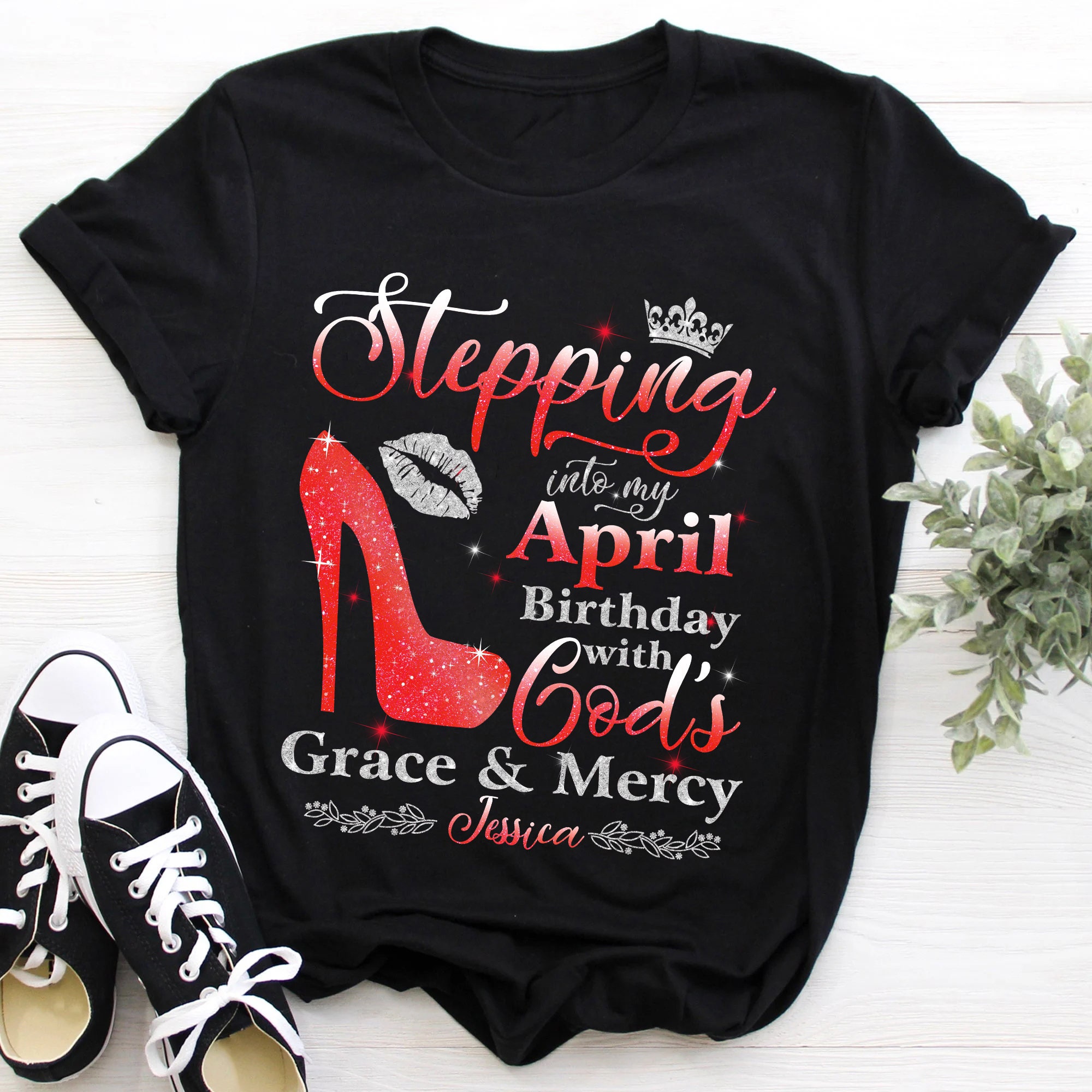 Discover Personalized April Birthday April Queen T-Shirt