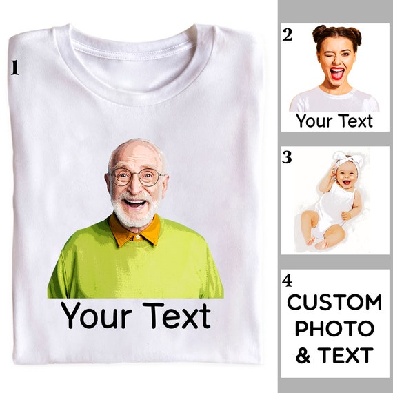Custom Cartoon Shirt Personalized Photo Custom Tshirt Custom - Etsy