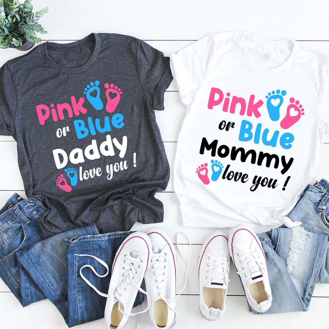 Expected Baby Family Tshirts Gender Reveal Shirt Family Etsy