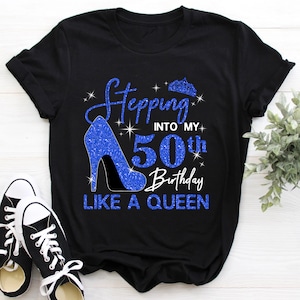 🎂 Camiseta 50 cumpleaños personalizada con nombre.