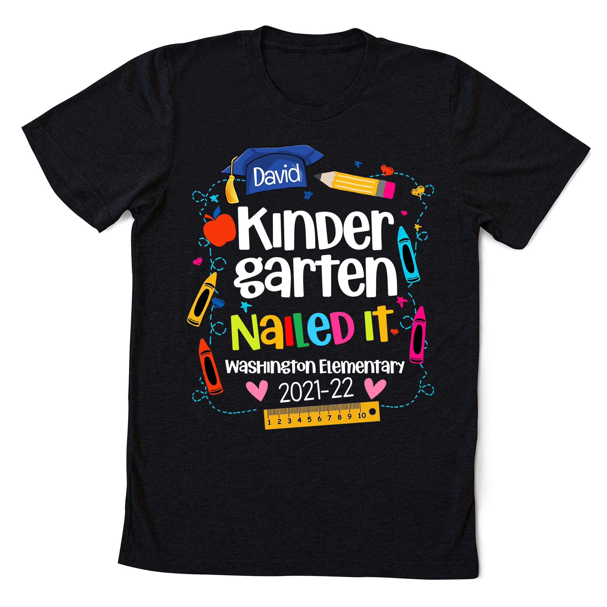 Custom Name Kindergarten Graduation Shirt Personalized 2022 - Etsy