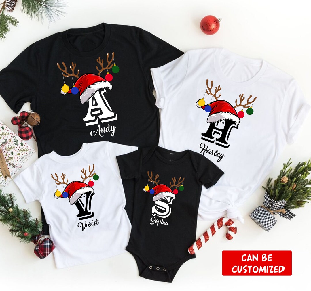 Family Christmas Shirt Personalized Christmas Family Tshirt Etsy