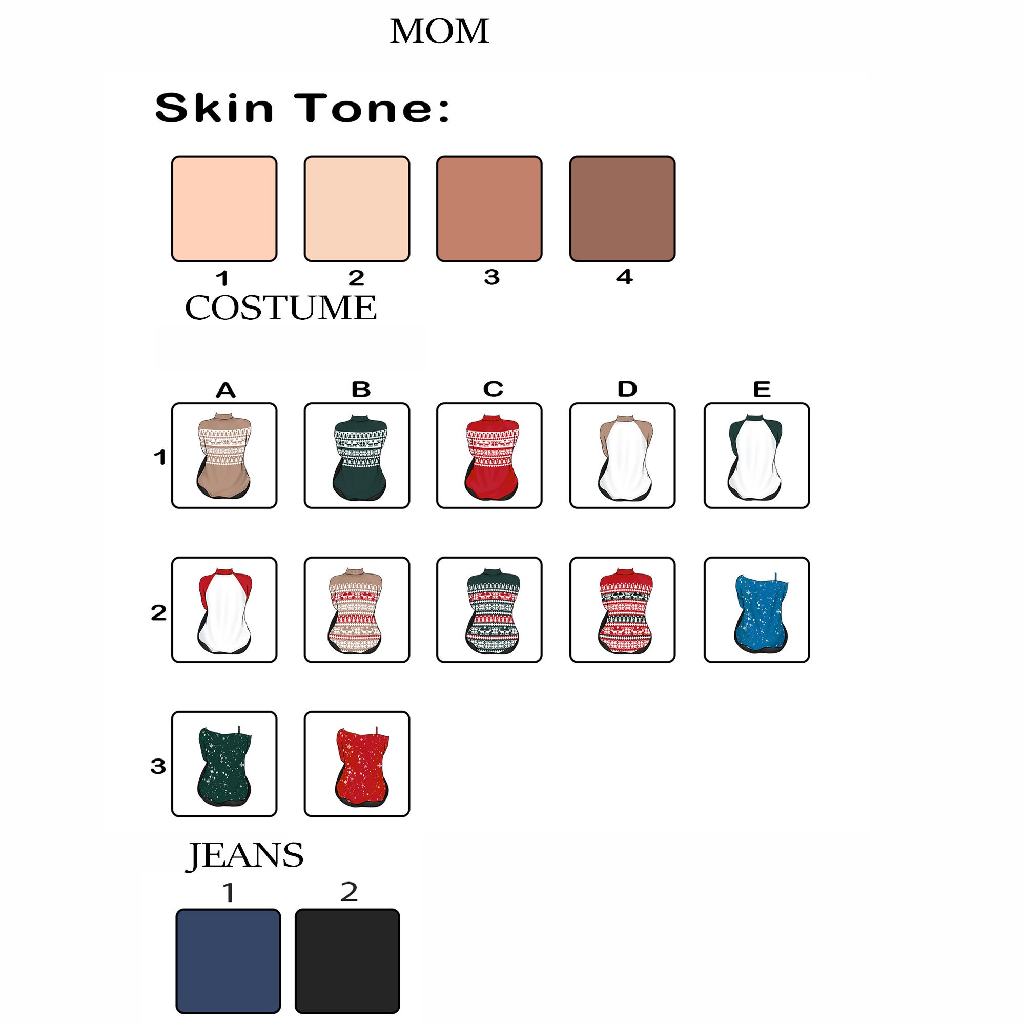 Custom Christmas Mom Daughter Son Ornament Mother Christmas - Etsy