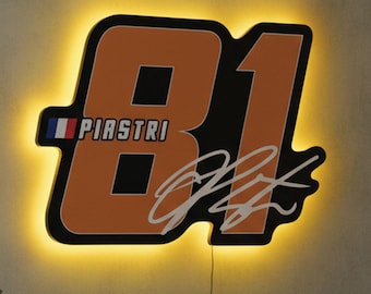 Oscar Piastri Sign,F1 Merch Wall Light,McLaren 81 Sign,Formula One Wall Decor,Oscar Piastri 1 Merch,Formula 1 LED Racing Sign,F1 Lover Gift